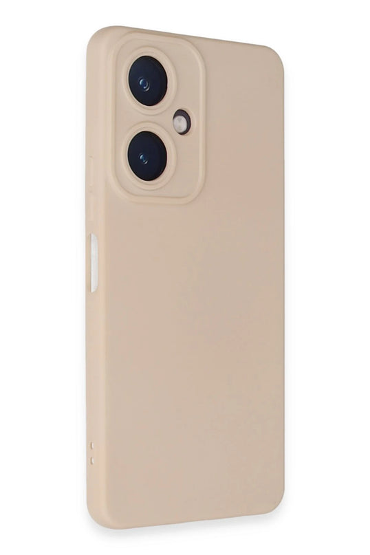 Vivo Y27 Nano içi Kadife Silikon Kılıf - Pudra 2