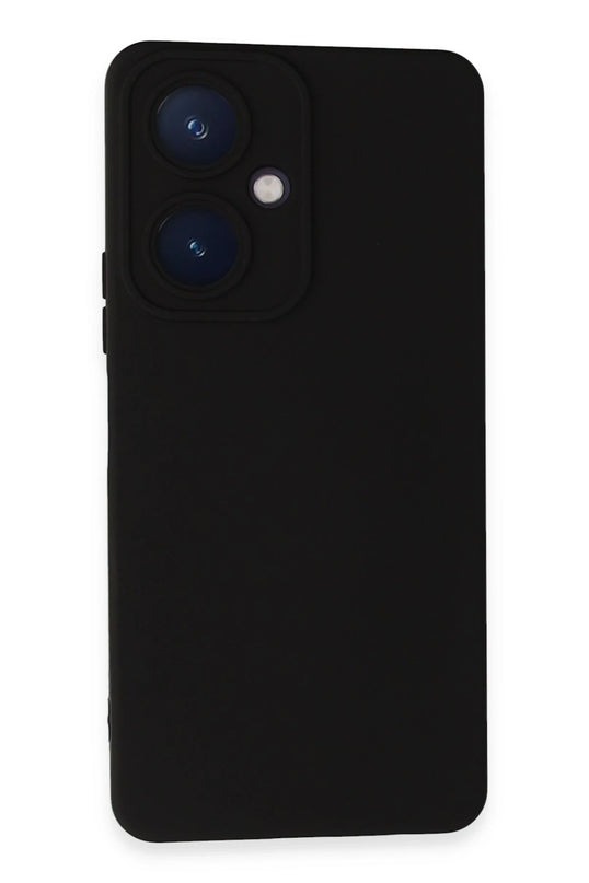 Vivo Y27 Nano içi Kadife Silikon Kılıf - Siyah