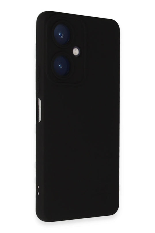 Vivo Y27 Nano içi Kadife Silikon Kılıf - Siyah 2