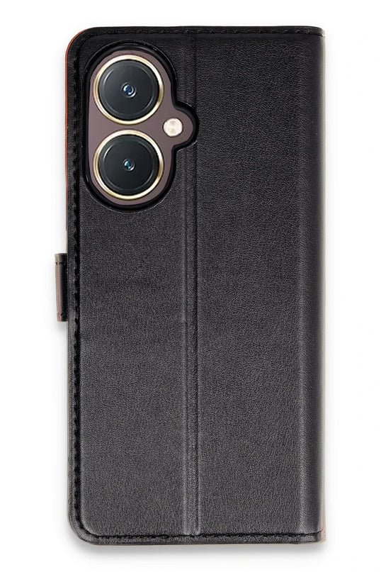 Vivo Y27 Trend S Plus Kapaklı Kılıf - Siyah