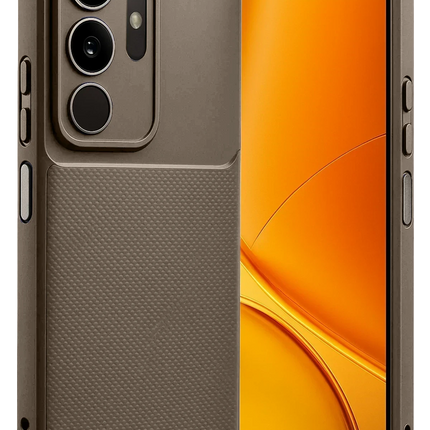 Vivo Y29 4G Auto Focus Karbon Kapak Kılıf - Kahverengi