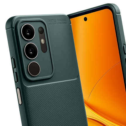 Vivo Y29 4G Auto Focus Karbon Kapak Kılıf - Koyu Yeşil 2