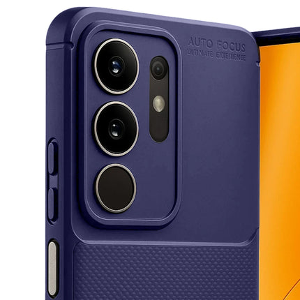 Vivo Y29 4G Auto Focus Karbon Kapak Kılıf - Lacivert 5