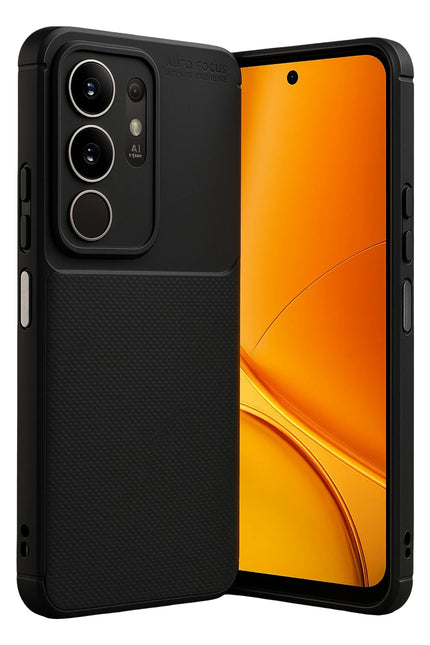 Vivo Y29 4G Auto Focus Karbon Kapak Kılıf - Siyah