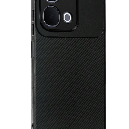 Vivo Y31d Auto Focus Karbon Kapak Kılıf - Siyah