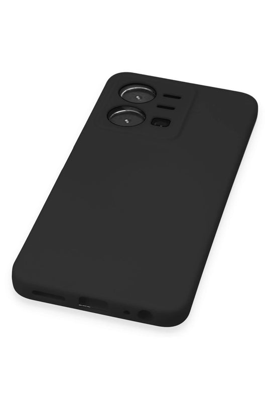 Vivo Y35 Nano içi Kadife Silikon Kılıf - Siyah 5