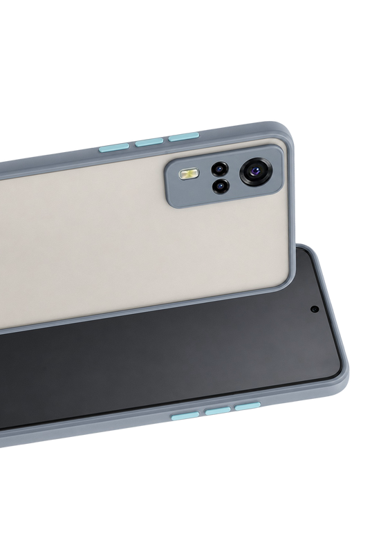 Vivo Y53S Montreal Silikon Kapak Kılıf - Gri 2