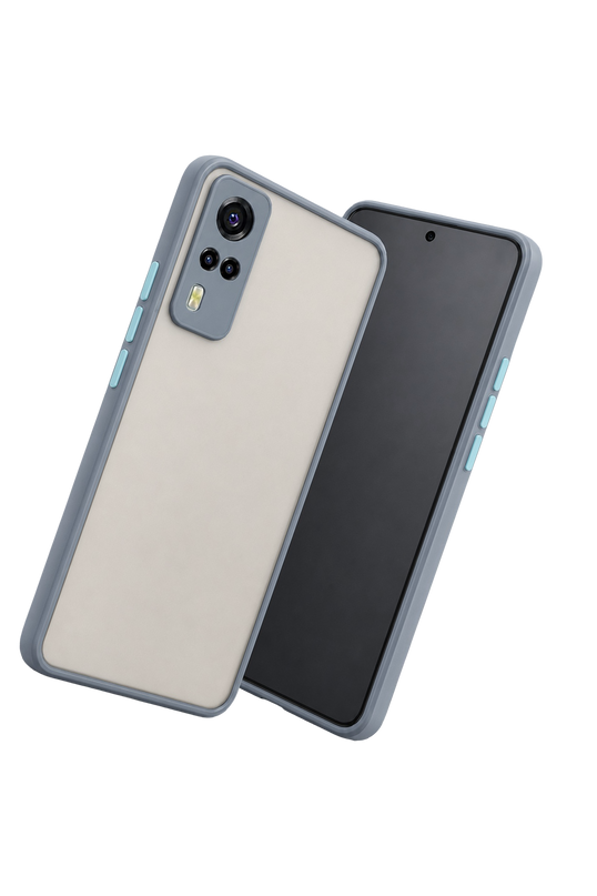 Vivo Y53S Montreal Silikon Kapak Kılıf - Gri 3
