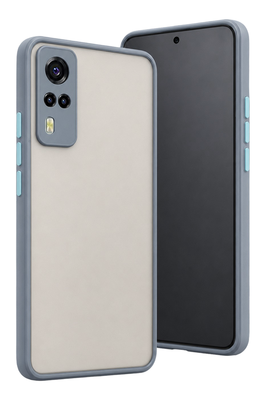 Vivo Y53S Montreal Silikon Kapak Kılıf - Gri