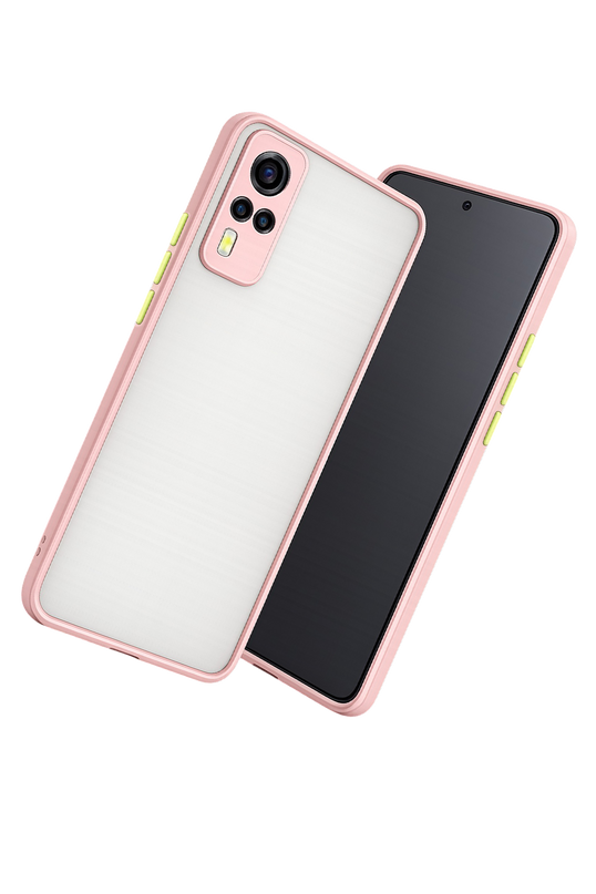 Vivo Y53S Montreal Silikon Kapak Kılıf - Pembe 3