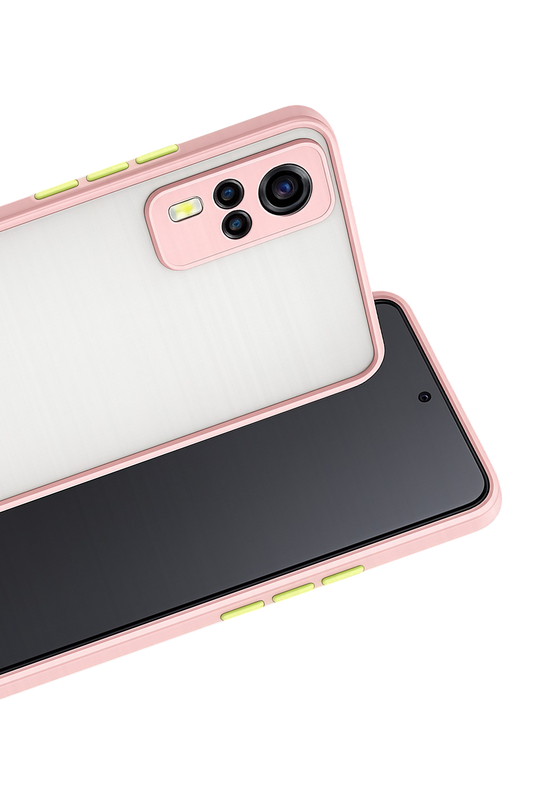 Vivo Y53S Montreal Silikon Kapak Kılıf - Pembe 2