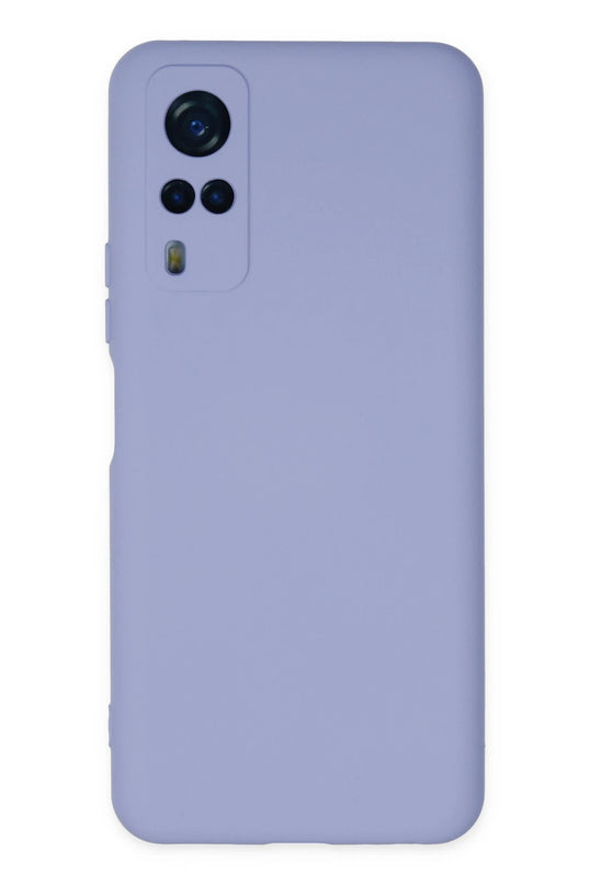 Vivo Y53S Nano içi Kadife Silikon Kılıf - Lila 2