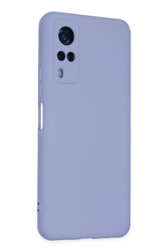 Vivo Y53S Nano içi Kadife Silikon Kılıf - Lila 3