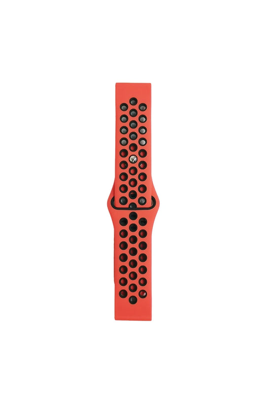 Watch 20mm Spor Delikli Kordon - Kırmızı 2