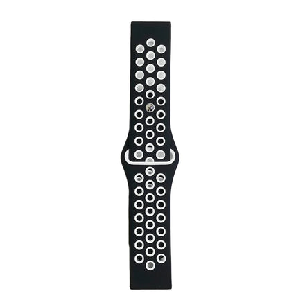 Watch 20mm Spor Delikli Kordon - Siyah 5 2