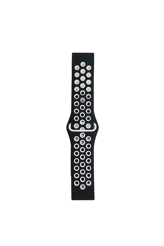 Watch 20mm Spor Delikli Kordon - Siyah 5 2