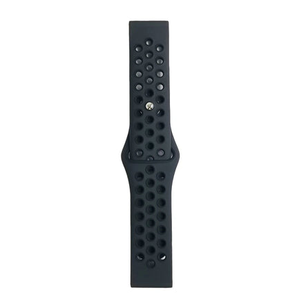 Watch 20mm Spor Delikli Kordon - Siyah 6 2