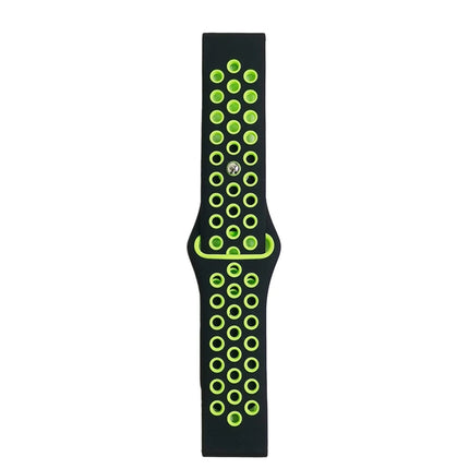 Watch 20mm Spor Delikli Kordon - Siyah 2