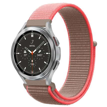 Watch 22mm Hasırlı Cırtcırtlı Kordon - Pembe