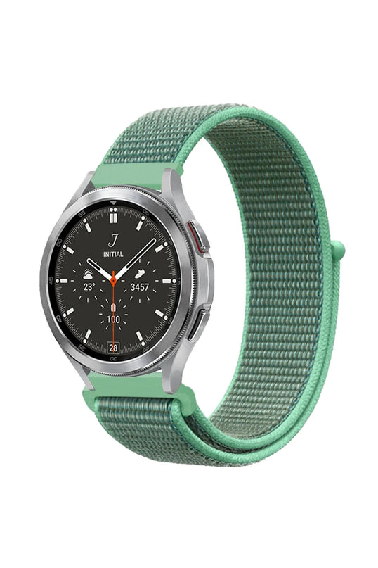 Watch 22mm Hasırlı Cırtcırtlı Kordon - Turkuaz