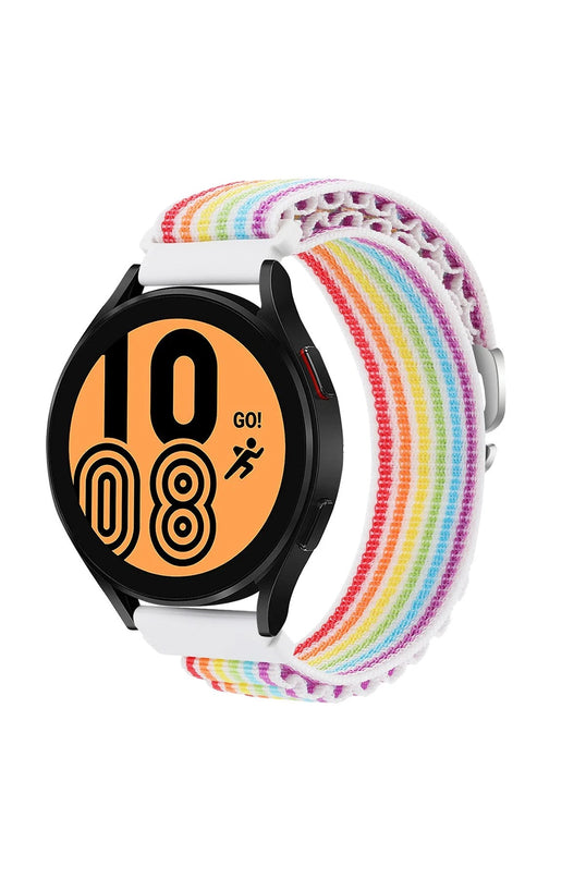 Watch 22mm KR410 Kumaş Kordon - Gökkuşağı