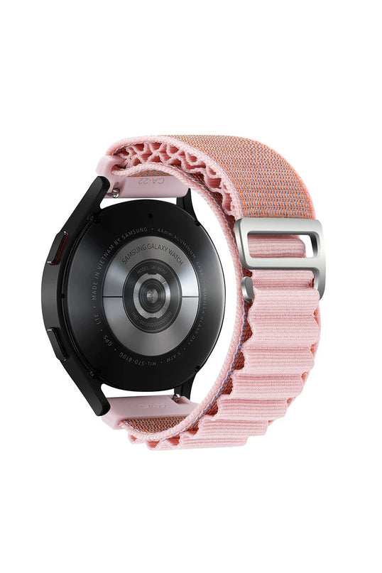 Watch 22mm KR410 Kumaş Kordon - Pembe 2
