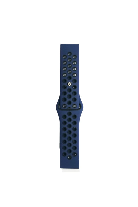 Watch 22mm Spor Delikli Kordon - Lacivert 2
