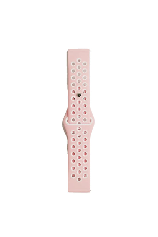 Watch 22mm Spor Delikli Kordon - Pembe 2