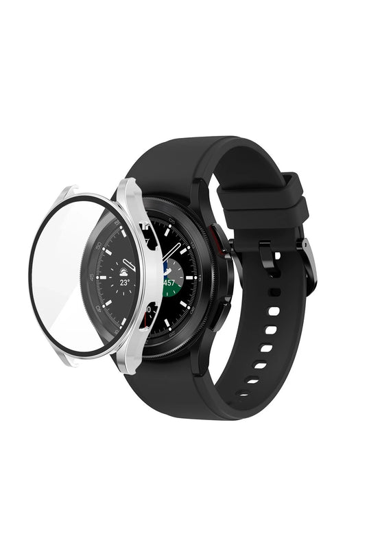 Watch 5 44mm Wall Camlı Kasa Ekran Koruyucu - Gümüş 2