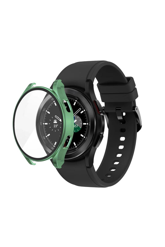 Watch 5 44mm Wall Camlı Kasa Ekran Koruyucu - Koyu Yeşil 2