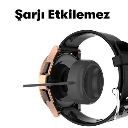 Watch 5 44mm Wall Camlı Kasa Ekran Koruyucu - Şeffaf 3