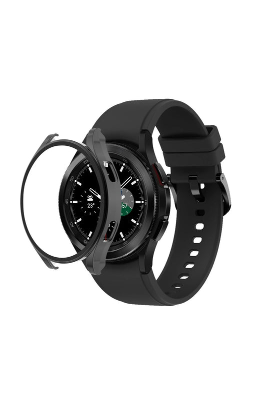 Watch 5 Pro 45mm Wall Camlı Kasa Ekran Koruyucu - Siyah 2