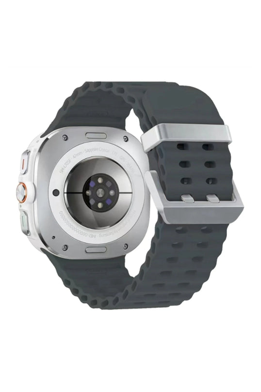 Watch 7 Ultra KR417 Rug Silikon Kordon - Koyu Gri