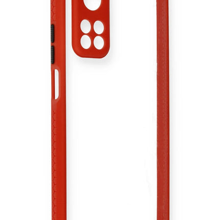 Xiaomi Mi 10T Pro Miami Şeffaf Silikon Kılıf - Kırmızı