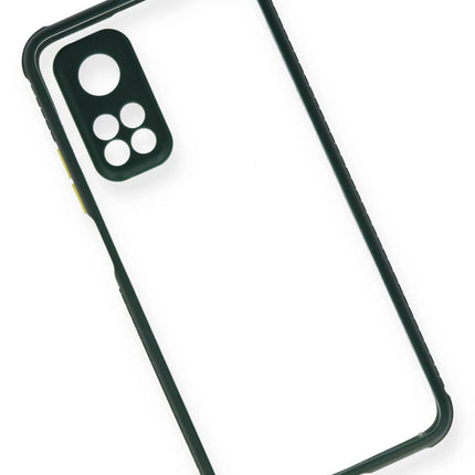 Xiaomi Mi 10T Pro Miami Şeffaf Silikon Kılıf - Koyu Yeşil 3