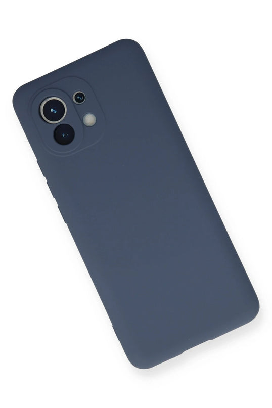Xiaomi Mi 11 Nano içi Kadife Silikon Kılıf - Gri 3