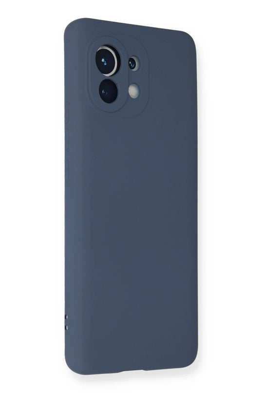 Xiaomi Mi 11 Nano içi Kadife Silikon Kılıf - Gri 2
