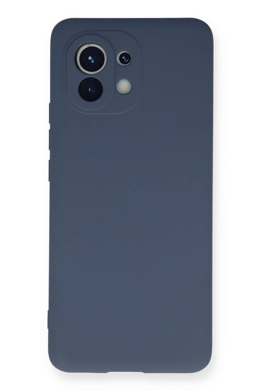 Xiaomi Mi 11 Nano içi Kadife Silikon Kılıf - Gri
