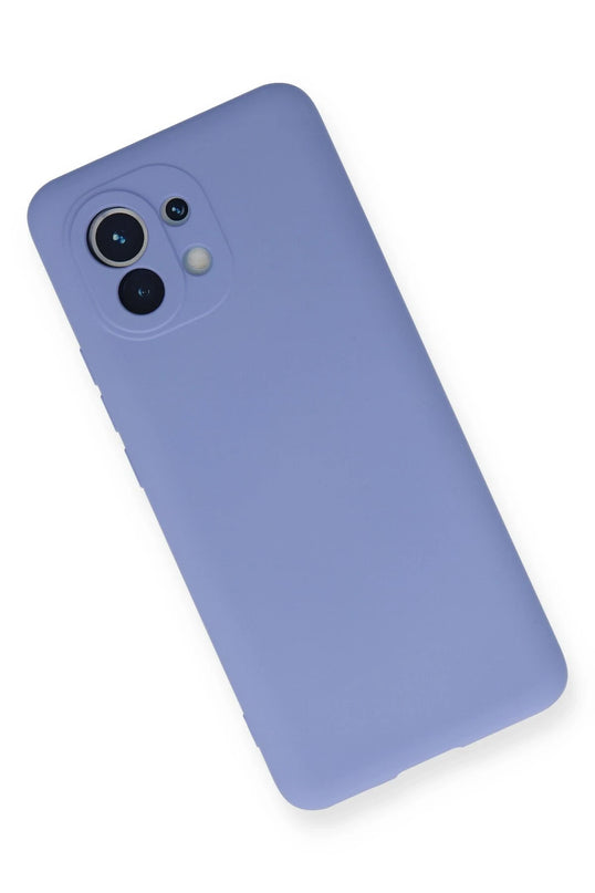 Xiaomi Mi 11 Nano içi Kadife Silikon Kılıf - Lila 3