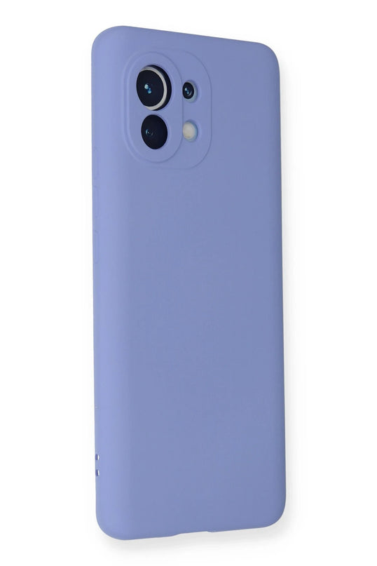 Xiaomi Mi 11 Nano içi Kadife Silikon Kılıf - Lila 2