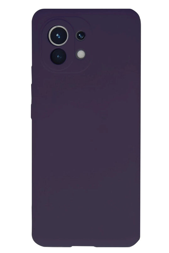 Xiaomi Mi 11 Nano içi Kadife Silikon Kılıf - Mor