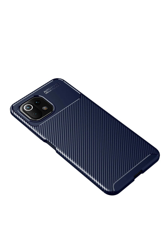 Xiaomi Mİ 11 Lite Auto Focus Karbon Kapak Kılıf - Lacivert 4
