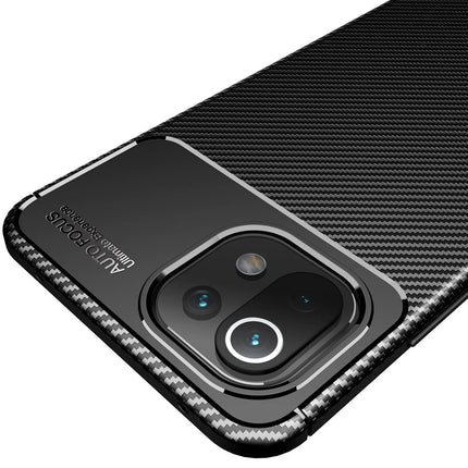 Xiaomi Mİ 11 Lite Auto Focus Karbon Kapak Kılıf - Lacivert 3
