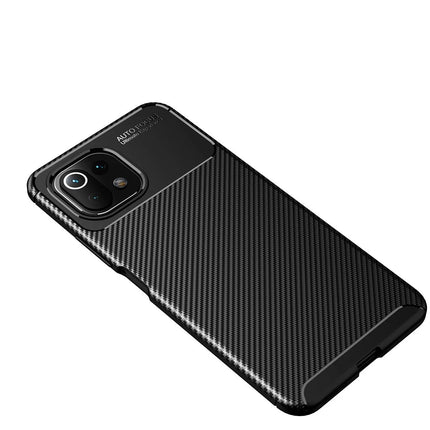 Xiaomi Mİ 11 Lite Auto Focus Karbon Kapak Kılıf - Siyah 4