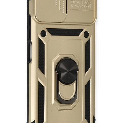 Xiaomi Mİ 11 Lite Pars Lens Yüzüklü Silikon Kılıf - Gold 2
