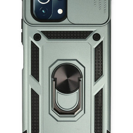 Xiaomi Mİ 11 Lite Pars Lens Yüzüklü Silikon Kılıf - Yeşil