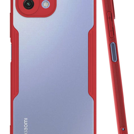 Xiaomi Mİ 11 Lite Platin Silikon Kılıf - Kırmızı