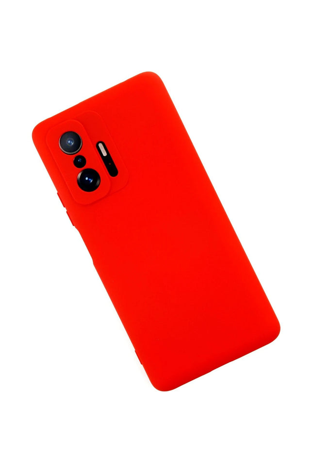 Xiaomi Mi 11T Pro Nano içi Kadife Silikon Kılıf - Kırmızı 2