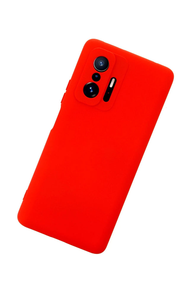 Xiaomi Mi 11T Pro Nano içi Kadife Silikon Kılıf - Kırmızı 3