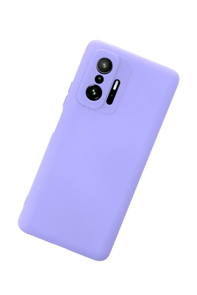 Xiaomi Mi 11T Pro Nano içi Kadife Silikon Kılıf - Lila 3